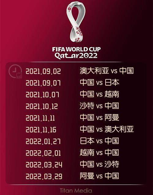 开云-国足12强赛赛程：前2场连战澳日 末轮客战阿曼